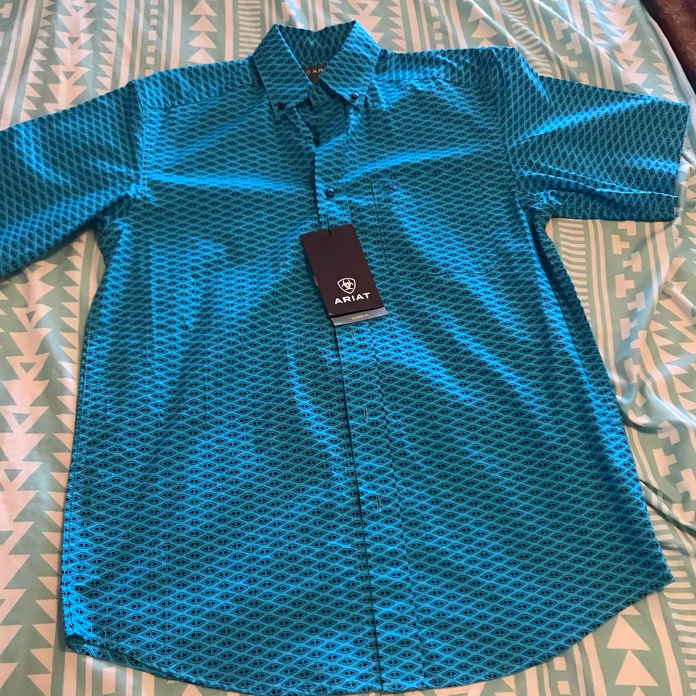 men’s Western short sleeve shirt